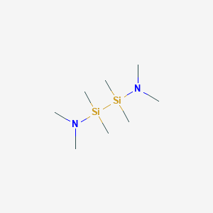 molecular formula C8H24N2Si2 B3120658 1,2-Bis(dimethylamino)tetramethyldisilane CAS No. 26798-99-2