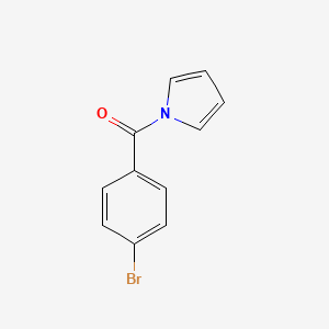 molecular formula C11H8BrNO B3120676 1-[(4-Bromophenyl)carbonyl]pyrrole CAS No. 268567-27-7