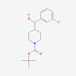 tert-Butyl 4-[(3-fluorophenyl)(hydroxy)methyl]piperidine-1-carboxylate
