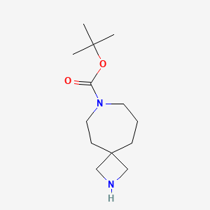 molecular formula C13H24N2O2 B3120723 tert-Butyl 2,7-diazaspiro[3.6]decane-7-carboxylate CAS No. 270257-46-0
