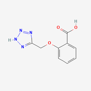 molecular formula C9H8N4O3 B3120736 2-((1H-tetrazol-5-yl)methoxy)benzoic acid CAS No. 27068-79-7