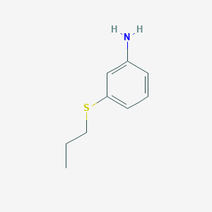 molecular formula C9H13NS B3120741 3-正丙基硫基苯胺 CAS No. 27122-81-2