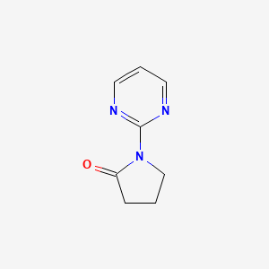 molecular formula C8H9N3O B3120758 1-(2-Pyrimidinyl)-2-pyrrolidinone CAS No. 27179-32-4