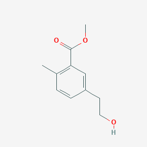 Benzoic acid, 5-(2-hydroxyethyl)-2-methyl-, methyl ester