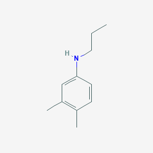 molecular formula C11H17N B3120782 3,4-dimethyl-N-propylaniline CAS No. 27285-21-8