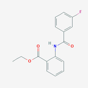 Ethyl 2-[(3-fluorobenzoyl)amino]benzoate