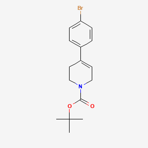 molecular formula C16H20BrNO2 B3120816 叔丁基 4-(4-溴苯基)-5,6-二氢吡啶-1(2H)-羧酸酯 CAS No. 273727-44-9