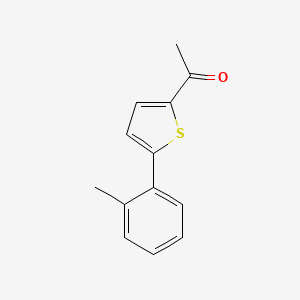 molecular formula C13H12OS B3120837 1-[5-(2-Methylphenyl)-2-thienyl]ethanone CAS No. 273937-85-2