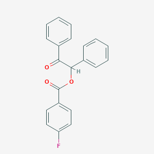 molecular formula C21H15FO3 B312084 2-Oxo-1,2-diphenylethyl 4-fluorobenzoate 