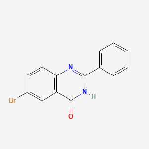 molecular formula C14H9BrN2O B3120847 6-bromo-2-phenylquinazolin-4(3H)-one CAS No. 27398-50-1