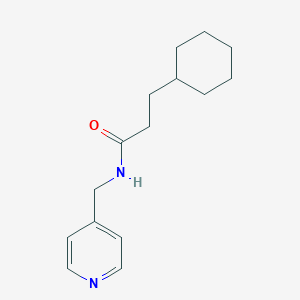 3-cyclohexyl-N-(pyridin-4-ylmethyl)propanamide