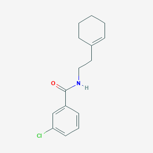 molecular formula C15H18ClNO B312098 3-chloro-N-[2-(1-cyclohexen-1-yl)ethyl]benzamide 