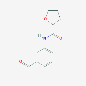 molecular formula C13H15NO3 B312101 N-(3-acetylphenyl)oxolane-2-carboxamide 