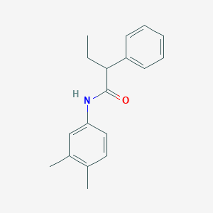molecular formula C18H21NO B312105 N-(3,4-dimethylphenyl)-2-phenylbutanamide 
