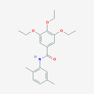 molecular formula C21H27NO4 B312107 N-(2,5-dimethylphenyl)-3,4,5-triethoxybenzamide 