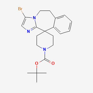 B3121087 Tert-Butyl 3-Bromo-5,6-Dihydrospiro[Benzo[D]Imidazo[1,2-A]Azepine-11,4-Piperidine]-1-Carboxylate CAS No. 279254-14-7