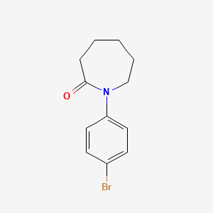 molecular formula C12H14BrNO B3121140 n-[4-Bromophenyl]caprolactam CAS No. 280120-09-4