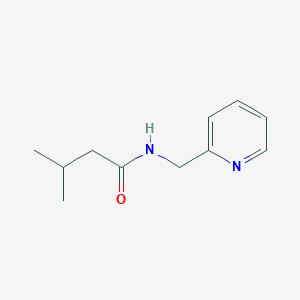 molecular formula C11H16N2O B312117 3-methyl-N-(pyridin-2-ylmethyl)butanamide 