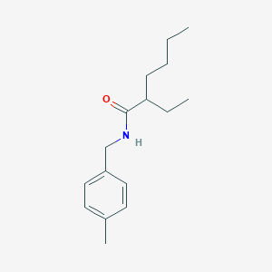 molecular formula C16H25NO B312121 2-ethyl-N-(4-methylbenzyl)hexanamide 