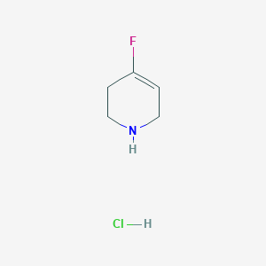 molecular formula C5H9ClFN B3121240 4-氟-1,2,3,6-四氢吡啶盐酸盐 CAS No. 281652-11-7