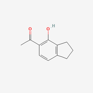molecular formula C11H12O2 B3121245 5-ACetyl-4-indanol CAS No. 28179-02-4
