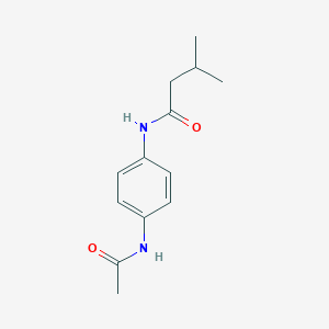 N-[4-(acetylamino)phenyl]-3-methylbutanamide