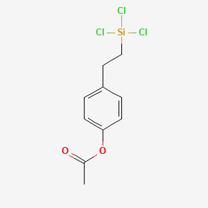 molecular formula C10H11Cl3O2Si B3121293 4-Acetoxyphenylethyl trichlorosilane CAS No. 282534-42-3