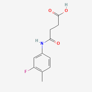 molecular formula C11H12FNO3 B3121297 4-(3-氟-4-甲基苯胺基)-4-氧代丁酸 CAS No. 282542-06-7