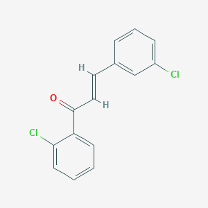 molecular formula C15H10Cl2O B3121307 1-(2-Chlorophenyl)-3-(3-chlorophenyl)prop-2-en-1-one CAS No. 282730-91-0