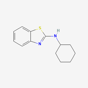 molecular formula C13H16N2S B3121323 N-Cyclohexyl-1,3-benzothiazol-2-amine CAS No. 28291-75-0