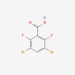 molecular formula C7H2Br2F2O2 B3121328 3,5-Dibromo-2,6-difluorobenzoic acid CAS No. 28314-84-3