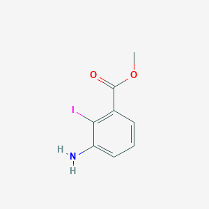 molecular formula C8H8INO2 B3121336 Methyl 3-amino-2-iodobenzoate CAS No. 283173-76-2