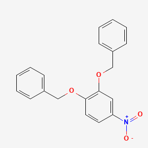 molecular formula C20H17NO4 B3121350 1,2-双(苄氧基)-4-硝基苯 CAS No. 28387-13-5