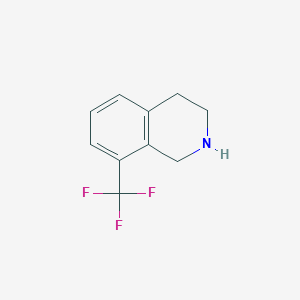molecular formula C10H10F3N B3121352 8-(Trifluoromethyl)-1,2,3,4-tetrahydroisoquinoline CAS No. 284027-36-7