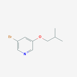 molecular formula C9H12BrNO B3121356 3-Bromo-5-(2-methylpropoxy)pyridine CAS No. 284040-72-8