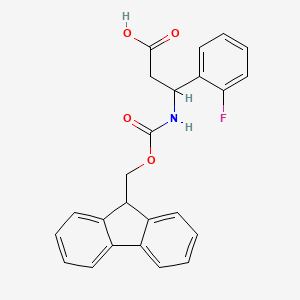 molecular formula C24H20FNO4 B3121374 3-N-Fmoc-3-(2-氟苯基)丙酸 CAS No. 284492-05-3