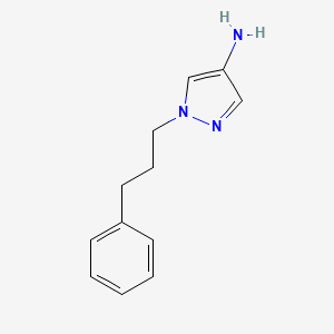 molecular formula C12H15N3 B3121396 1-(3-Phenylpropyl)-1H-pyrazol-4-amine CAS No. 28466-67-3