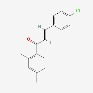 molecular formula C17H15ClO B3121406 3-(4-Chlorophenyl)-1-(2,4-dimethylphenyl)prop-2-en-1-one CAS No. 284665-99-2