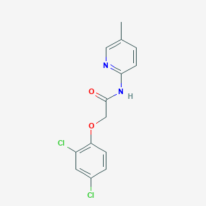 molecular formula C14H12Cl2N2O2 B312141 2-(2,4-dichlorophenoxy)-N-(5-methyl-2-pyridinyl)acetamide 