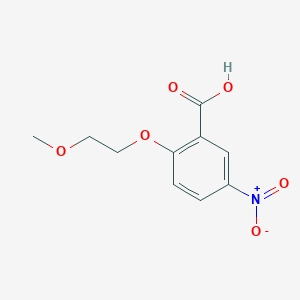 molecular formula C10H11NO6 B3121417 2-(2-Methoxyethoxy)-5-nitrobenzoic acid CAS No. 284680-07-5