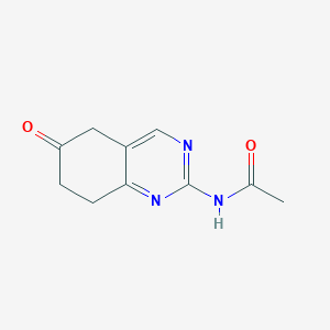 molecular formula C10H11N3O2 B3121424 N-(5,6,7,8-Tetrahydro-6-oxo-2-quinazolinyl)acetamide CAS No. 285139-10-8