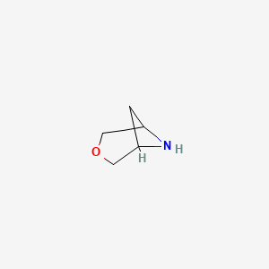 molecular formula C5H9NO B3121444 3-Oxa-6-aza-bicyclo[3.1.1]heptane CAS No. 286390-20-3