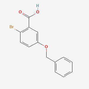 molecular formula C14H11BrO3 B3121456 5-(苄氧基)-2-溴苯甲酸 CAS No. 286434-38-6