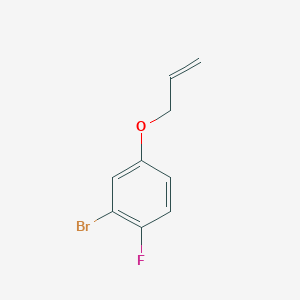 molecular formula C9H8BrFO B3121457 3-溴-4-氟苯基烯丙基醚 CAS No. 286836-27-9