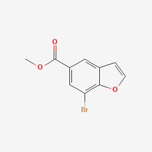 molecular formula C10H7BrO3 B3121458 7-溴-1-苯并呋喃-5-甲酸甲酯 CAS No. 286836-79-1