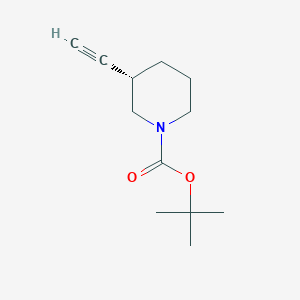 molecular formula C12H19NO2 B3121478 (S)-tert-butyl 3-ethynylpiperidine-1-carboxylate CAS No. 287192-98-7