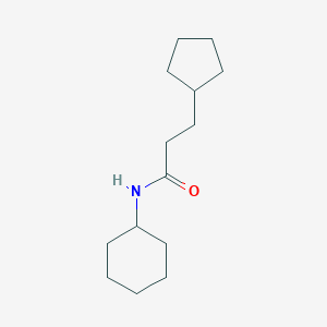 molecular formula C14H25NO B312148 N-cyclohexyl-3-cyclopentylpropanamide 