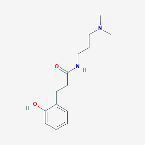 molecular formula C14H22N2O2 B3121480 N-[3-(dimethylamino)propyl]-3-(2-hydroxyphenyl)propanamide CAS No. 287199-24-0