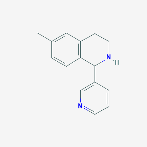 molecular formula C15H16N2 B3121485 6-Methyl-1-(pyridin-3-yl)-1,2,3,4-tetrahydroisoquinoline CAS No. 28731-41-1