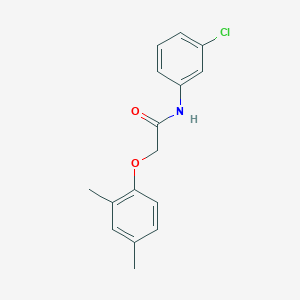 molecular formula C16H16ClNO2 B312155 N-(3-chlorophenyl)-2-(2,4-dimethylphenoxy)acetamide 